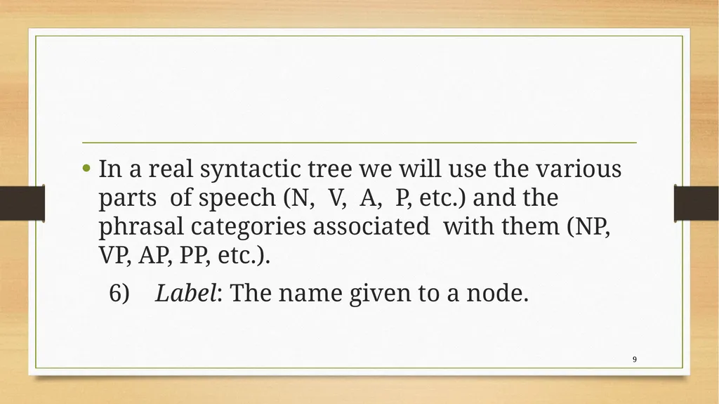 Structural relations Carnie 2013, chapter 4 Kofi - slide 9 of 58