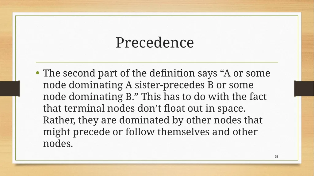Structural relations Carnie 2013, chapter 4 Kofi - slide 49 of 58