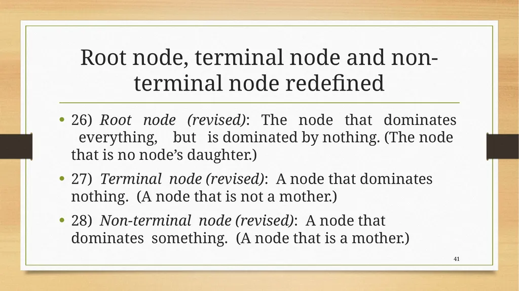 Structural relations Carnie 2013, chapter 4 Kofi - slide 41 of 58
