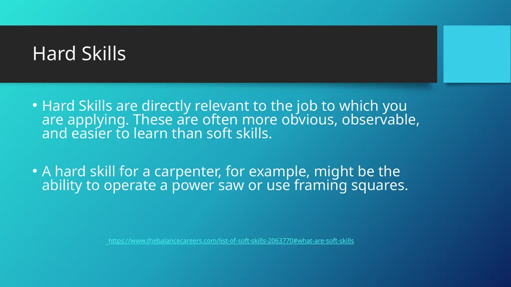 employABILITY Skills: Soft vs. Hard Skills Lesson - slide 5 of 19