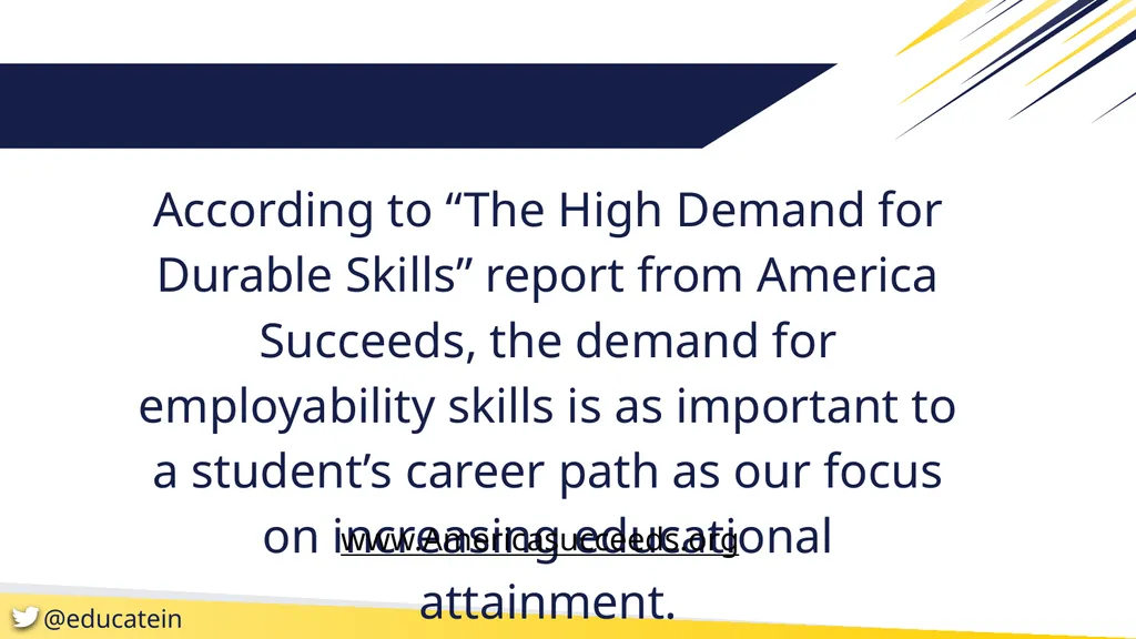Employability Skills Innovation and Implementation - slide 2 of 19