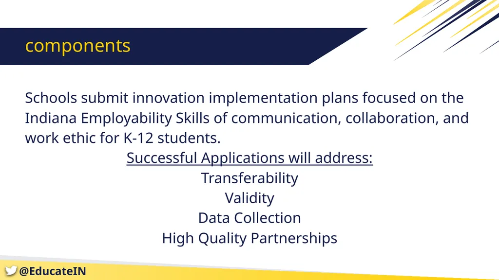 Employability Skills Innovation and Implementation - slide 8 of 19