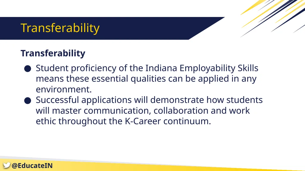 Employability Skills Innovation and Implementation - slide 9 of 19