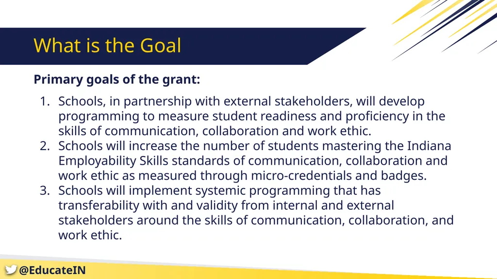 Employability Skills Innovation and Implementation - slide 5 of 19