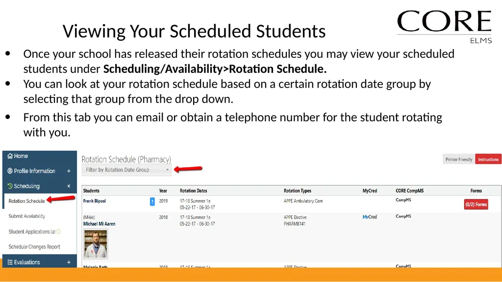 Preceptor Introduction to CORE ELMS Expect an - slide 7 of 16