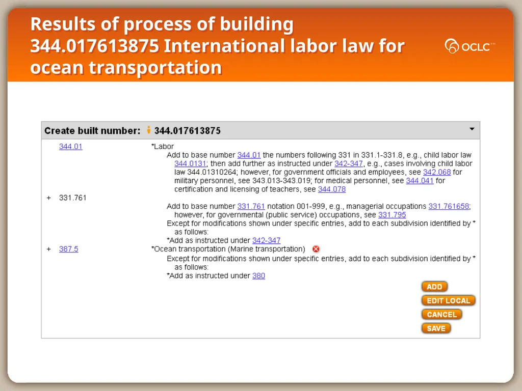 WebDewey Number Building Law examples November - slide 8 of 8