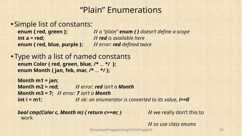 Chapter 8 – Technicalities: Classes, etc. - slide 19 of 32