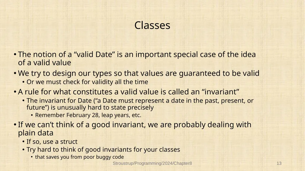 Chapter 8 – Technicalities: Classes, etc. - slide 12 of 32