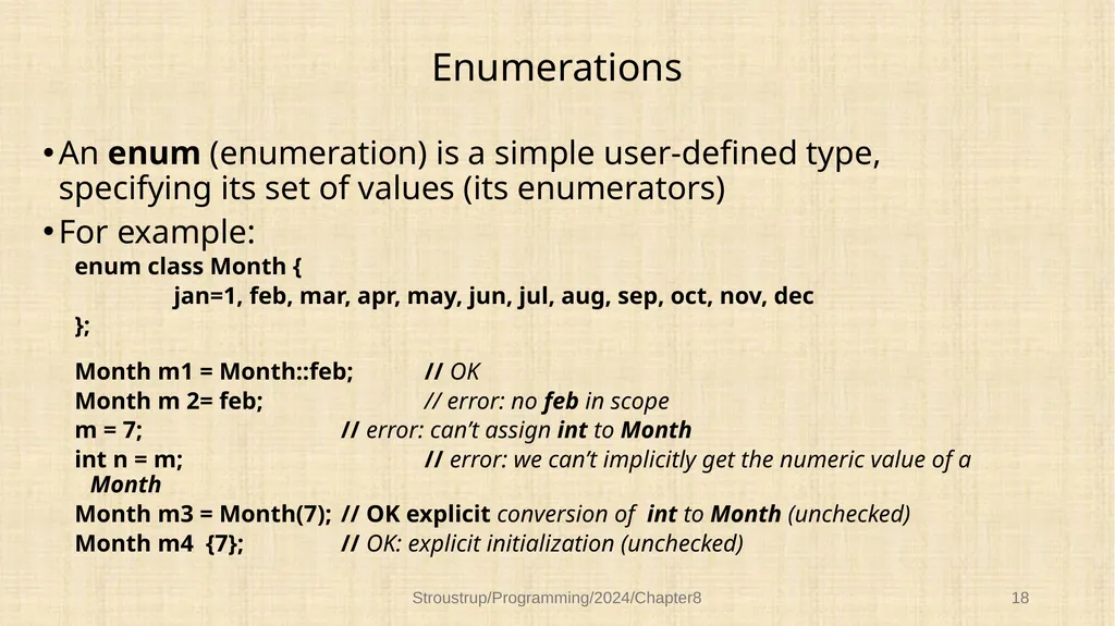 Chapter 8 – Technicalities: Classes, etc. - slide 17 of 32