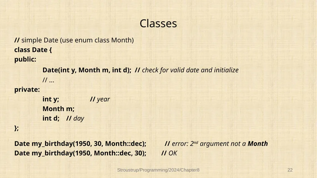 Chapter 8 – Technicalities: Classes, etc. - slide 21 of 32