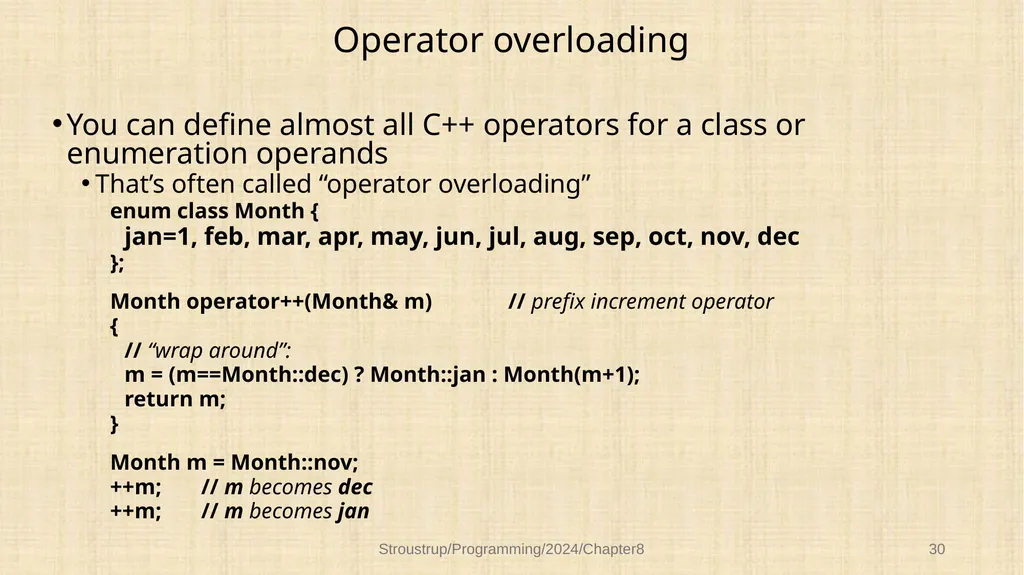 Chapter 8 – Technicalities: Classes, etc. - slide 29 of 32