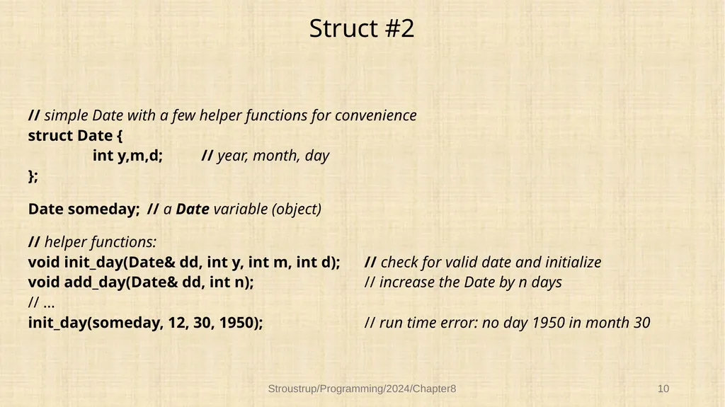 Chapter 8 – Technicalities: Classes, etc. - slide 9 of 32