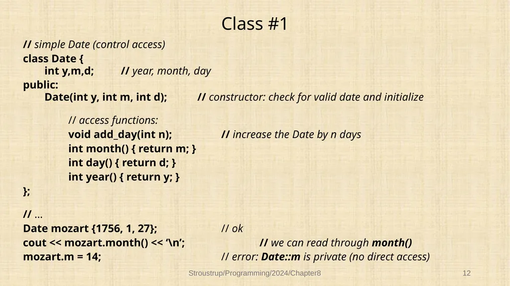 Chapter 8 – Technicalities: Classes, etc. - slide 11 of 32