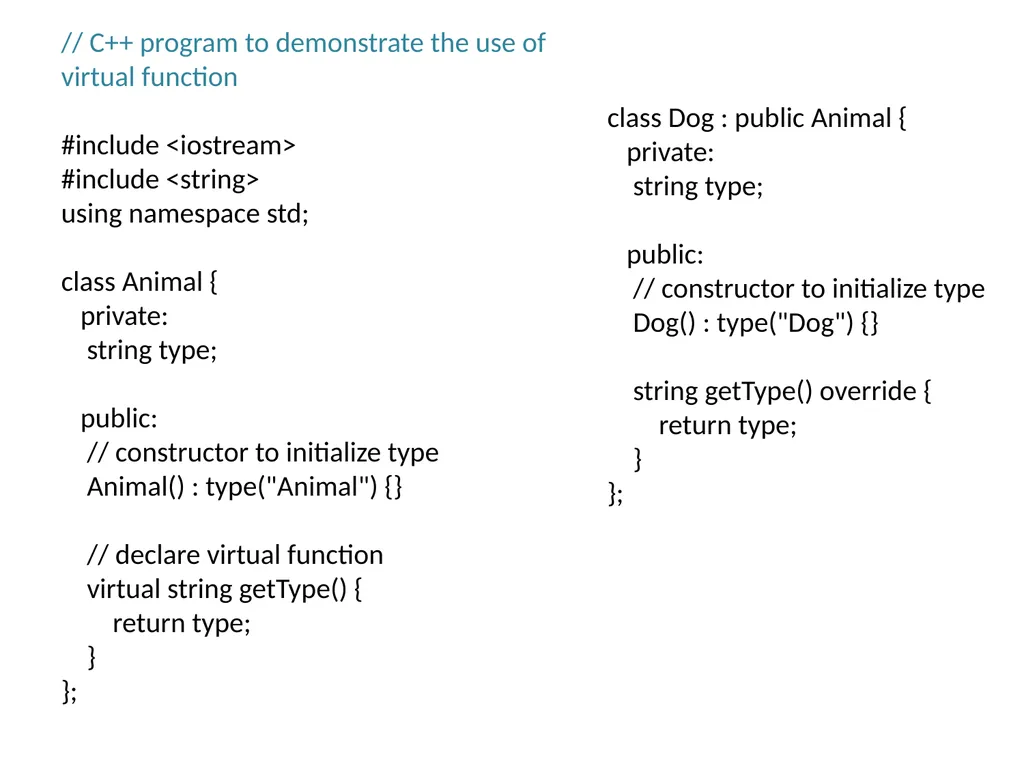 Virtual Functions Binding Binding refers to the - slide 14 of 32