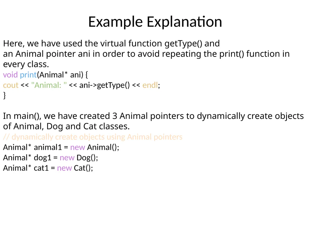 Virtual Functions Binding Binding refers to the - slide 16 of 32