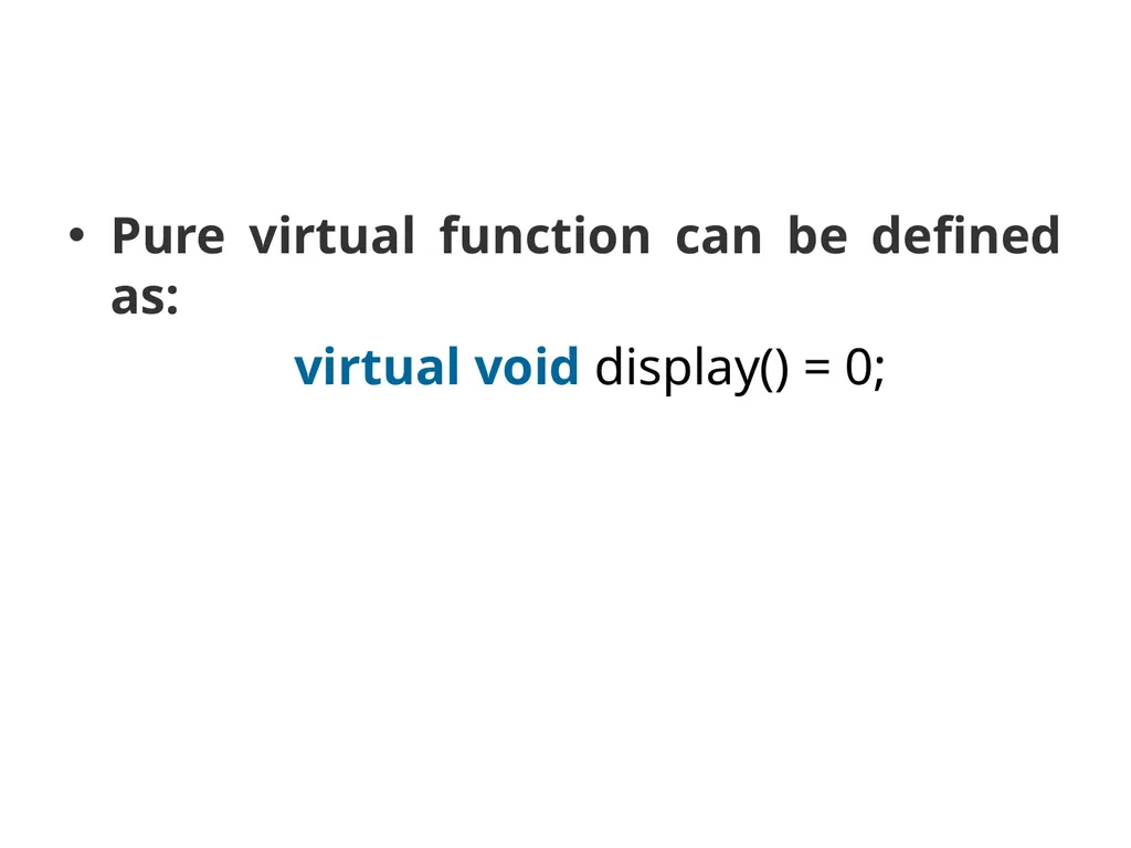 Virtual Functions Binding Binding refers to the - slide 23 of 32
