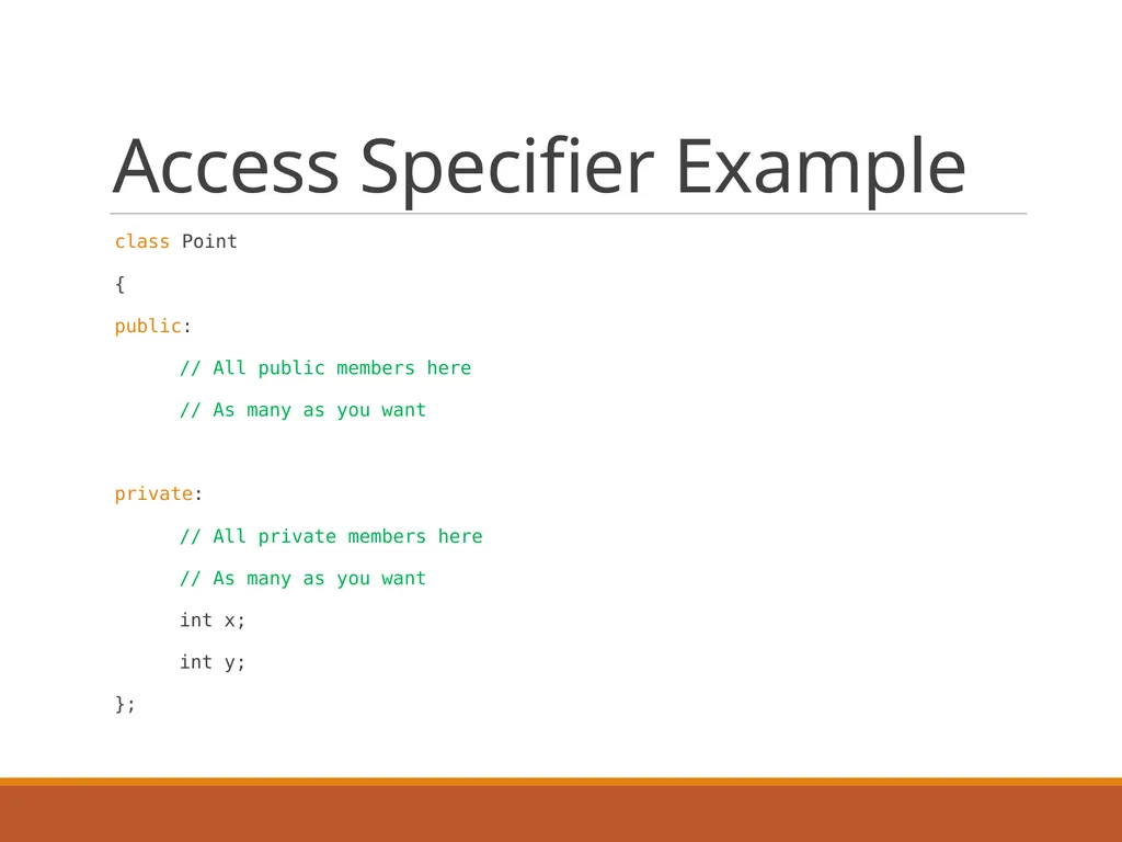 Intro to Classes in C++ Classes Programmer-defined - slide 6 of 26