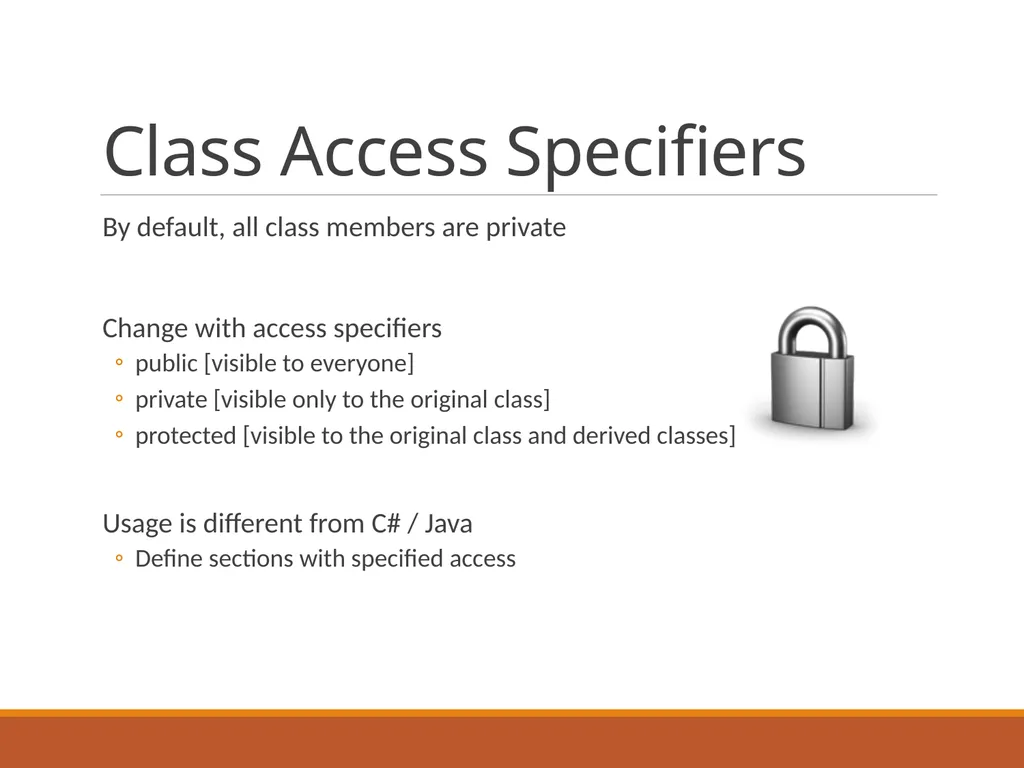 Intro to Classes in C++ Classes Programmer-defined - slide 5 of 26