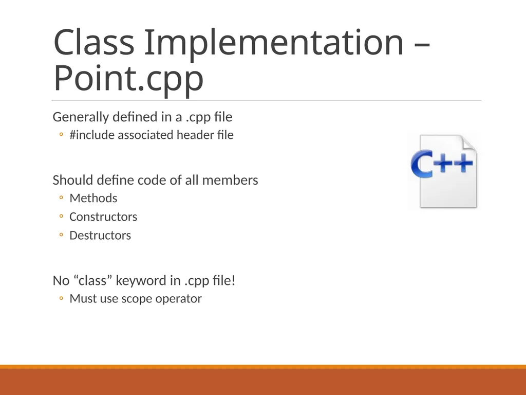 Intro to Classes in C++ Classes Programmer-defined - slide 11 of 26