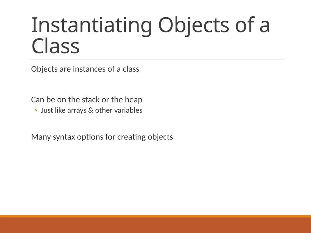 Intro to Classes in C++ Classes Programmer-defined - slide 17 of 26