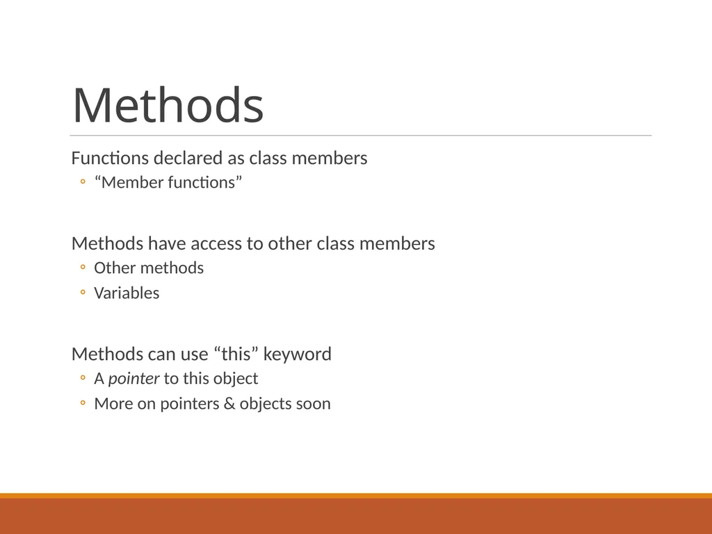 Intro to Classes in C++ Classes Programmer-defined - slide 9 of 26
