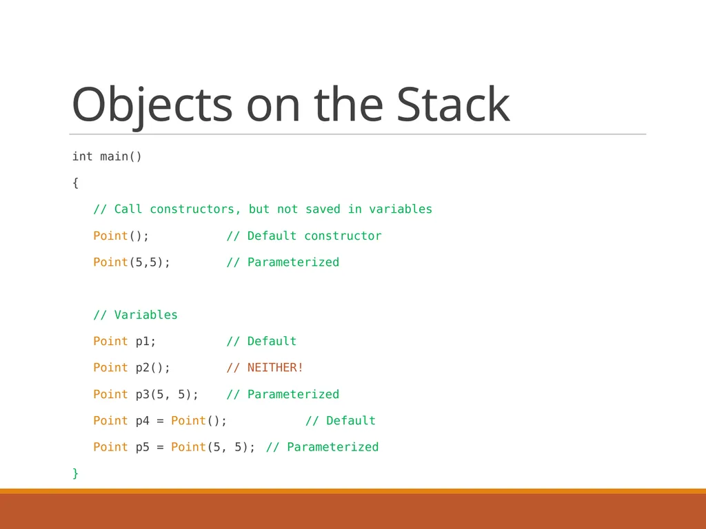 Intro to Classes in C++ Classes Programmer-defined - slide 19 of 26