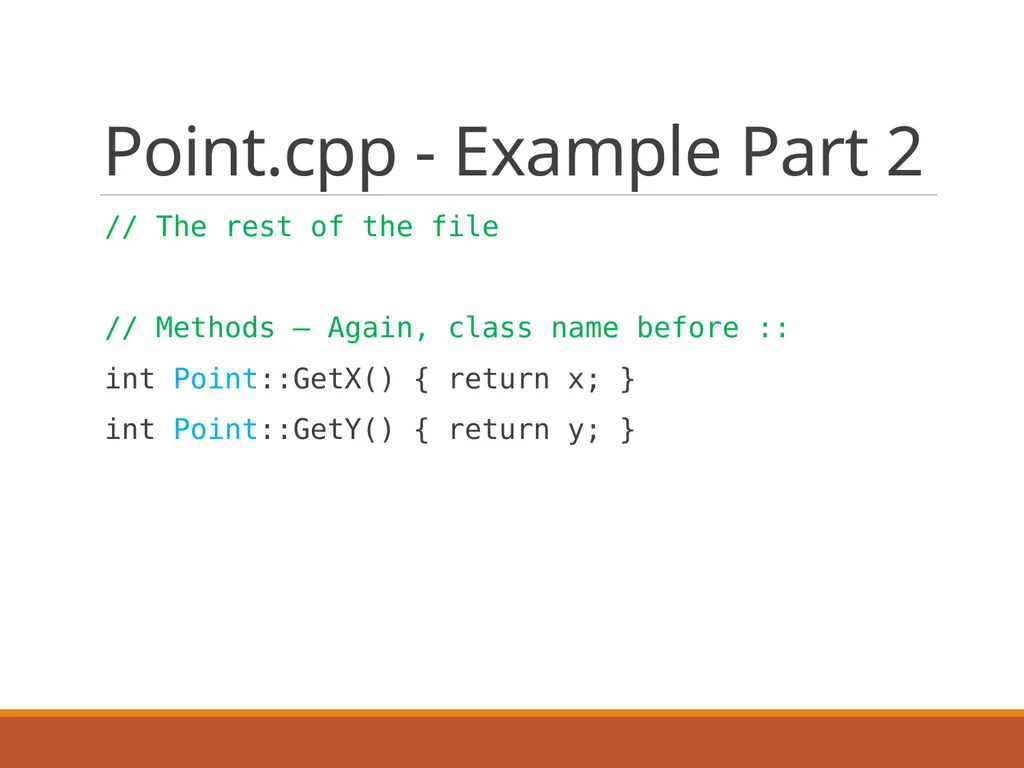 Intro to Classes in C++ Classes Programmer-defined - slide 13 of 26