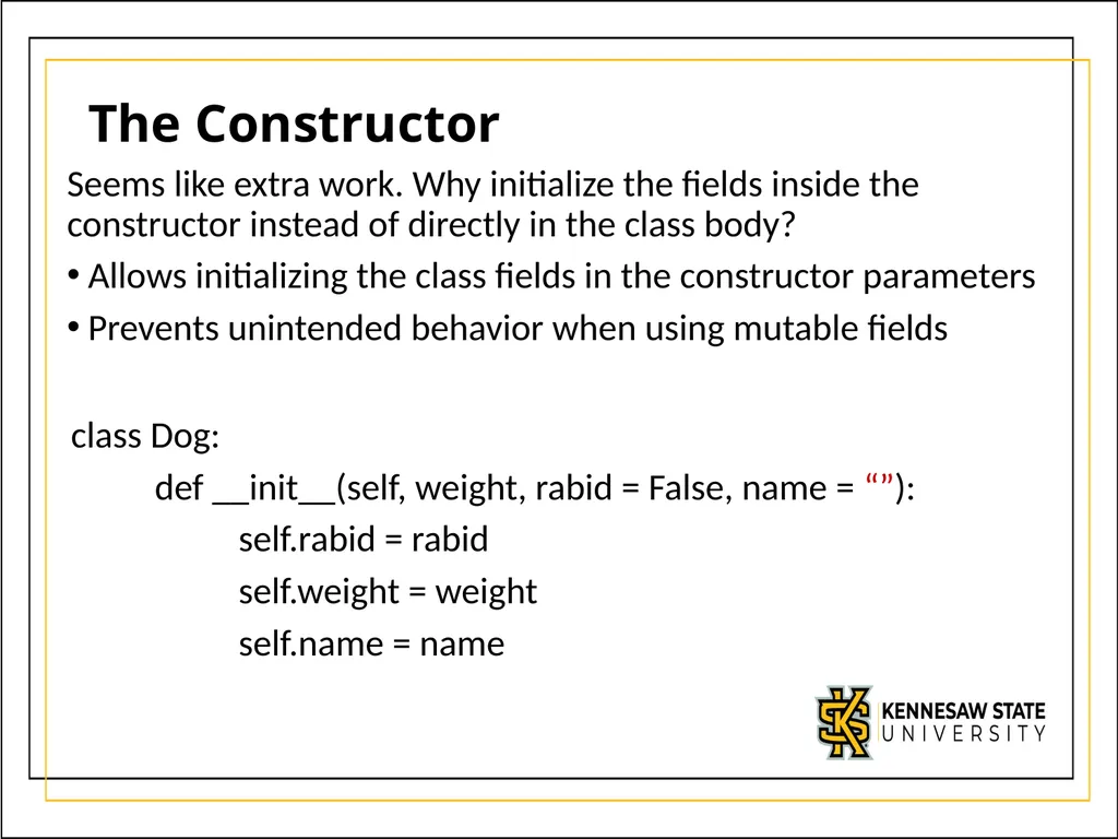 Module 5 Object-Oriented Programming and class - slide 27 of 50