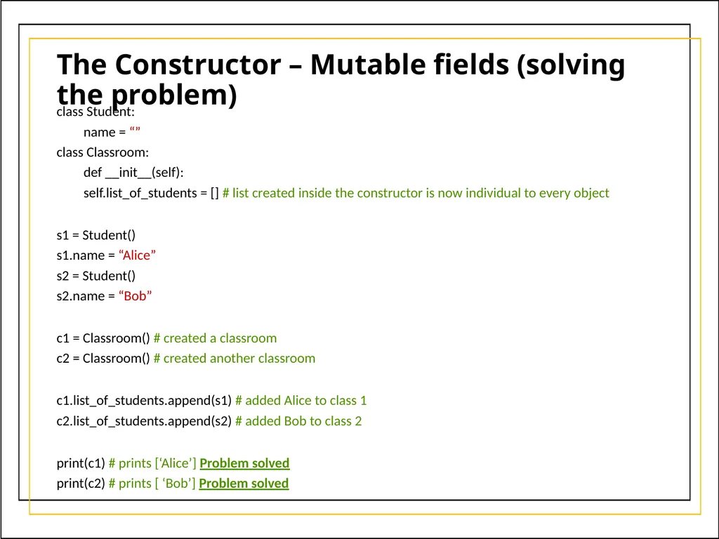 Module 5 Object-Oriented Programming and class - slide 49 of 50