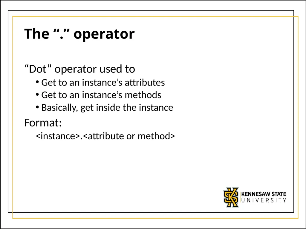 Module 5 Object-Oriented Programming and class - slide 23 of 50