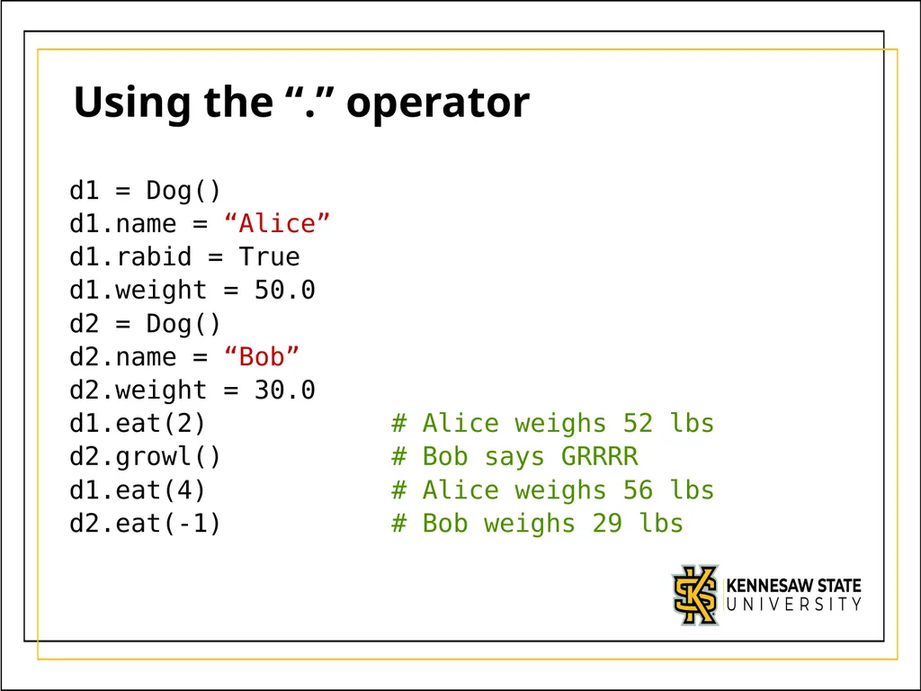 Module 5 Object-Oriented Programming and class - slide 24 of 50