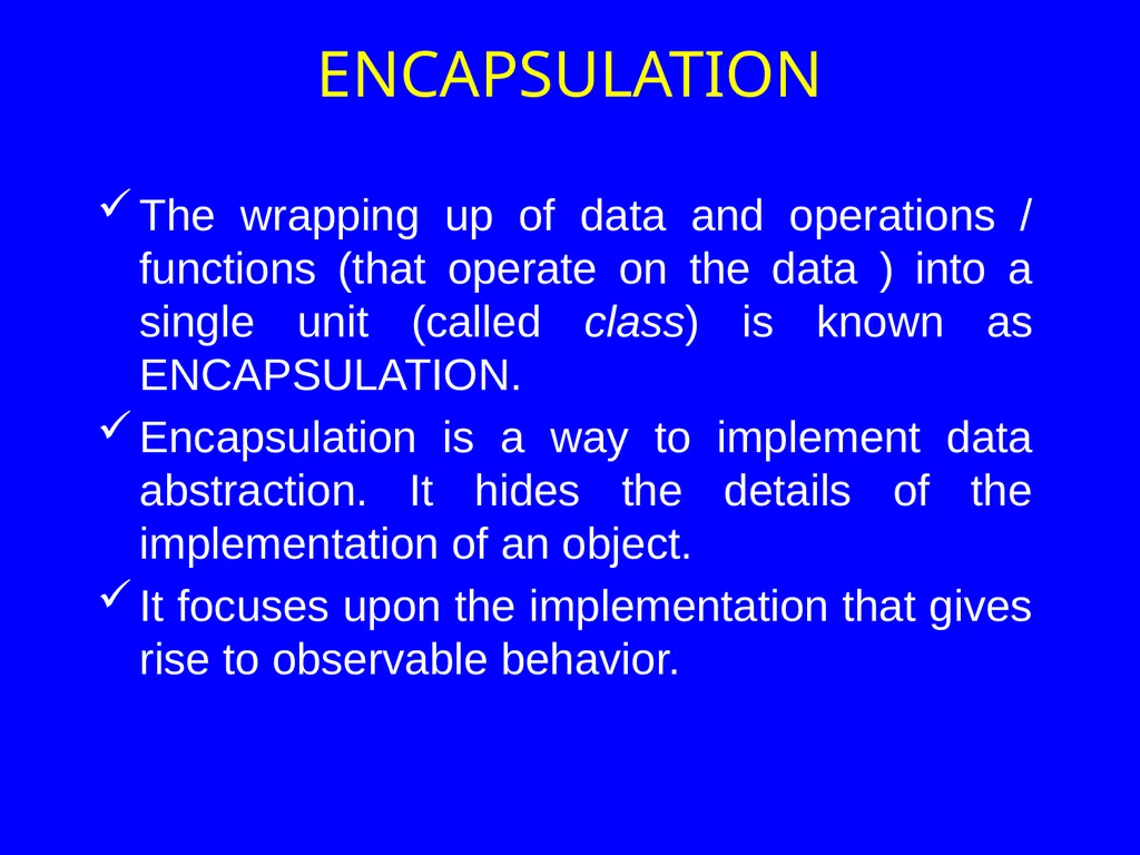 GENERAL OOP CONCEPTS CHAPTER 5 OBJECT ORIENTED - slide 6 of 14