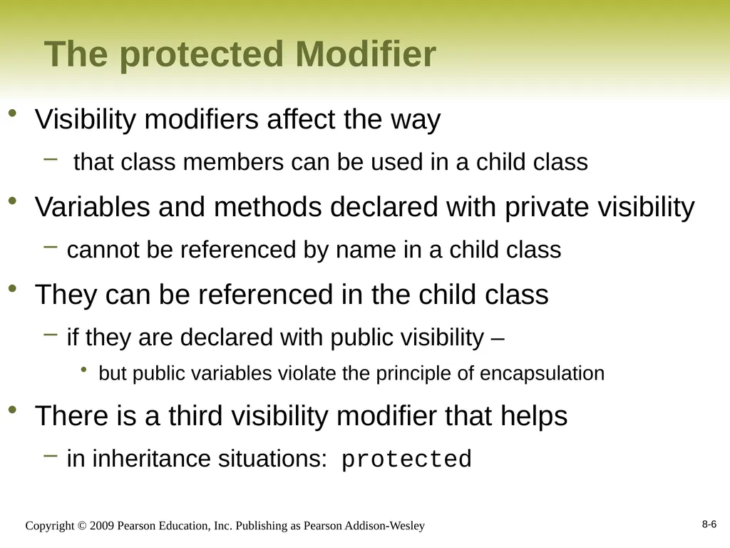 Outline Creating Subclasses Overriding Methods - slide 6 of 28