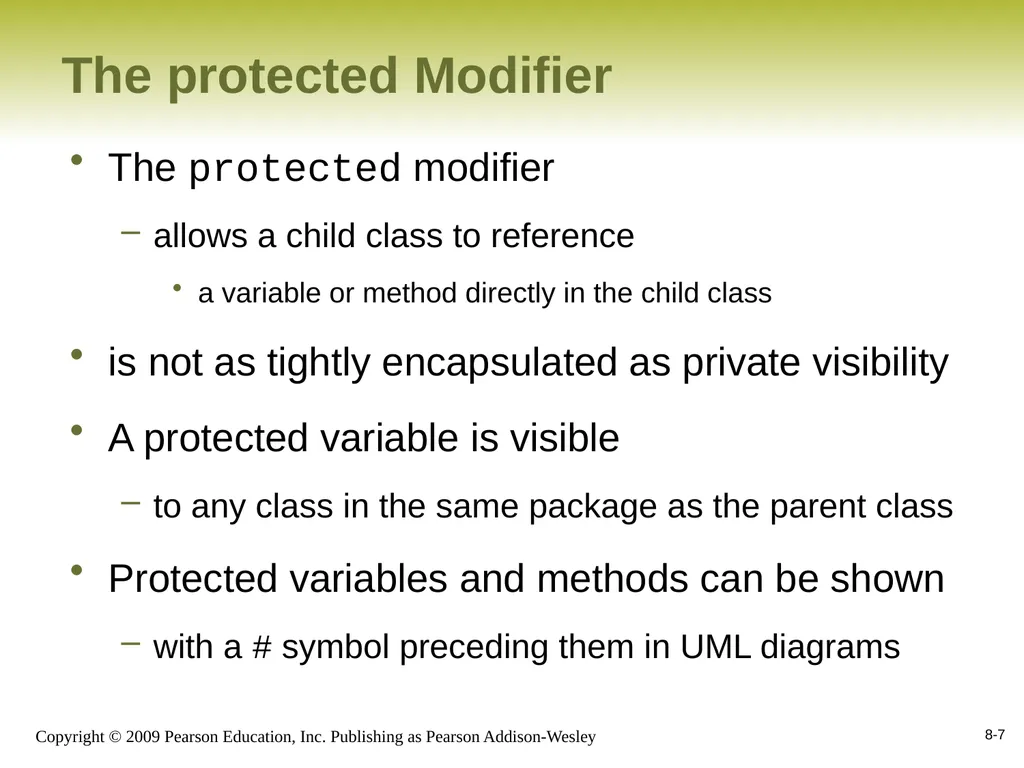 Outline Creating Subclasses Overriding Methods - slide 7 of 28