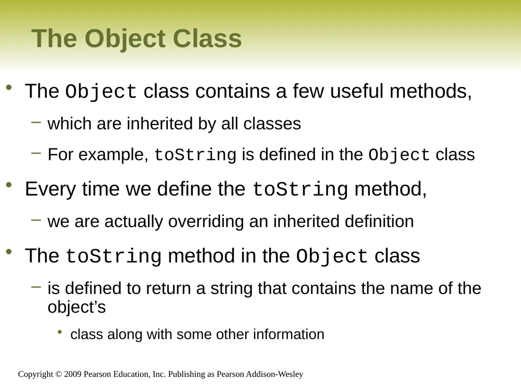 Outline Creating Subclasses Overriding Methods - slide 20 of 28