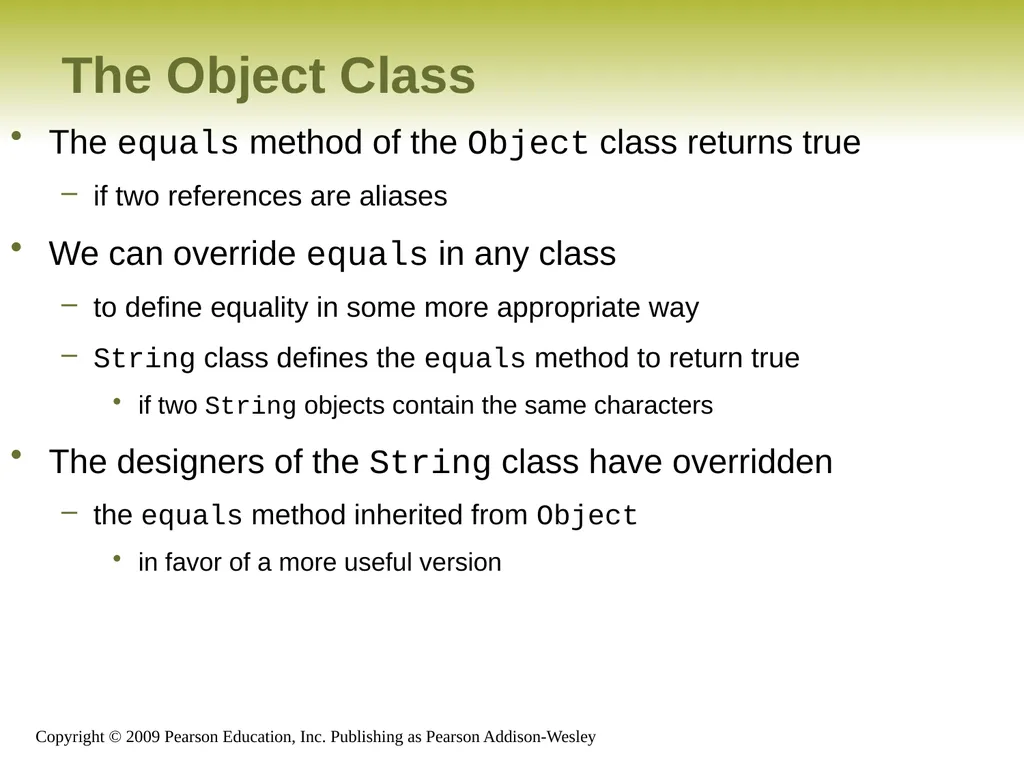 Outline Creating Subclasses Overriding Methods - slide 21 of 28