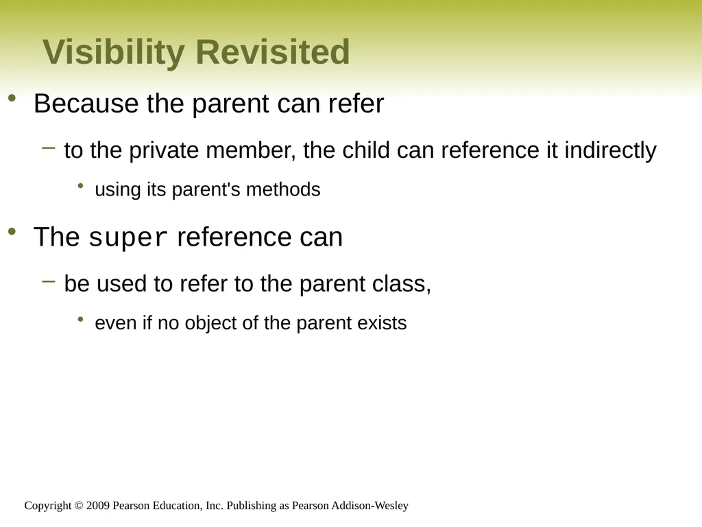 Outline Creating Subclasses Overriding Methods - slide 28 of 28