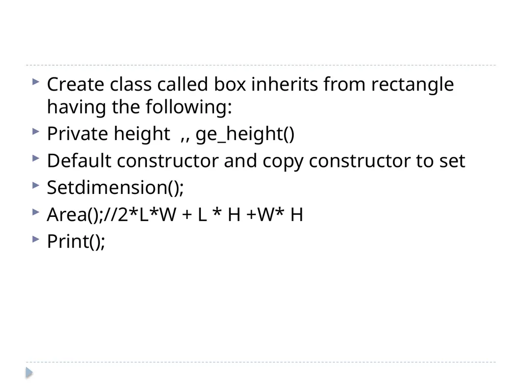 Inheritance CT1513 1 Introduction 2 Inheritance - slide 36 of 37