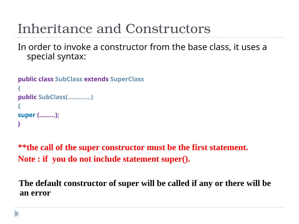 Inheritance CT1513 1 Introduction 2 Inheritance - slide 22 of 37