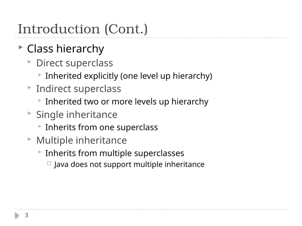 Inheritance CT1513 1 Introduction 2 Inheritance - slide 3 of 37