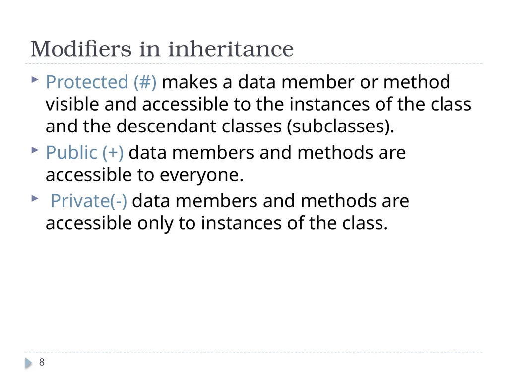 Inheritance CT1513 1 Introduction 2 Inheritance - slide 8 of 37