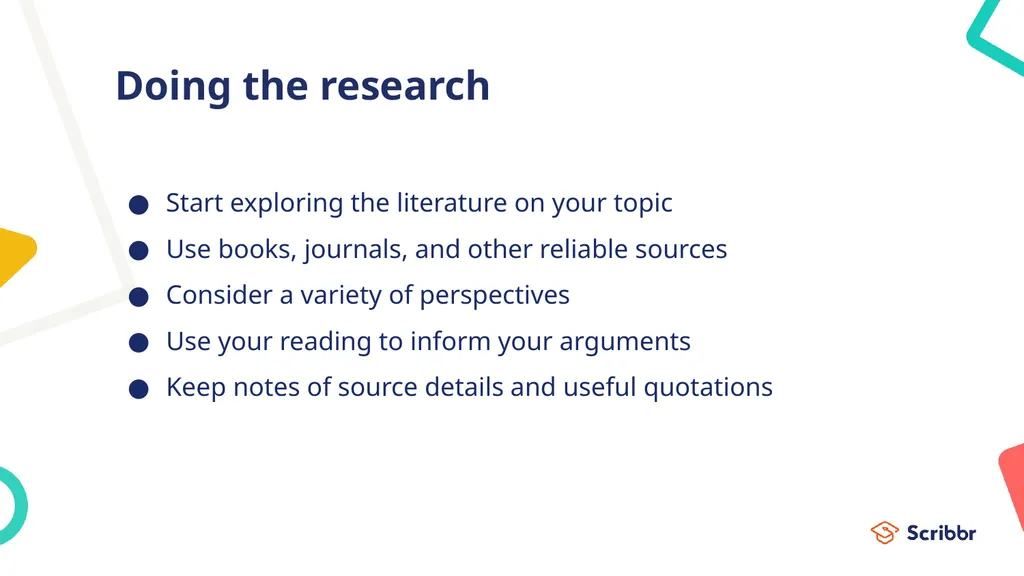 How to write a research paper Planning, research, - slide 7 of 31
