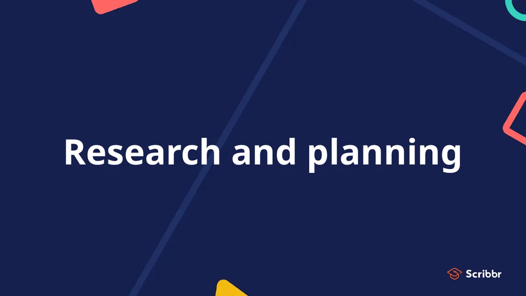 How to write a research paper Planning, research, - slide 4 of 31
