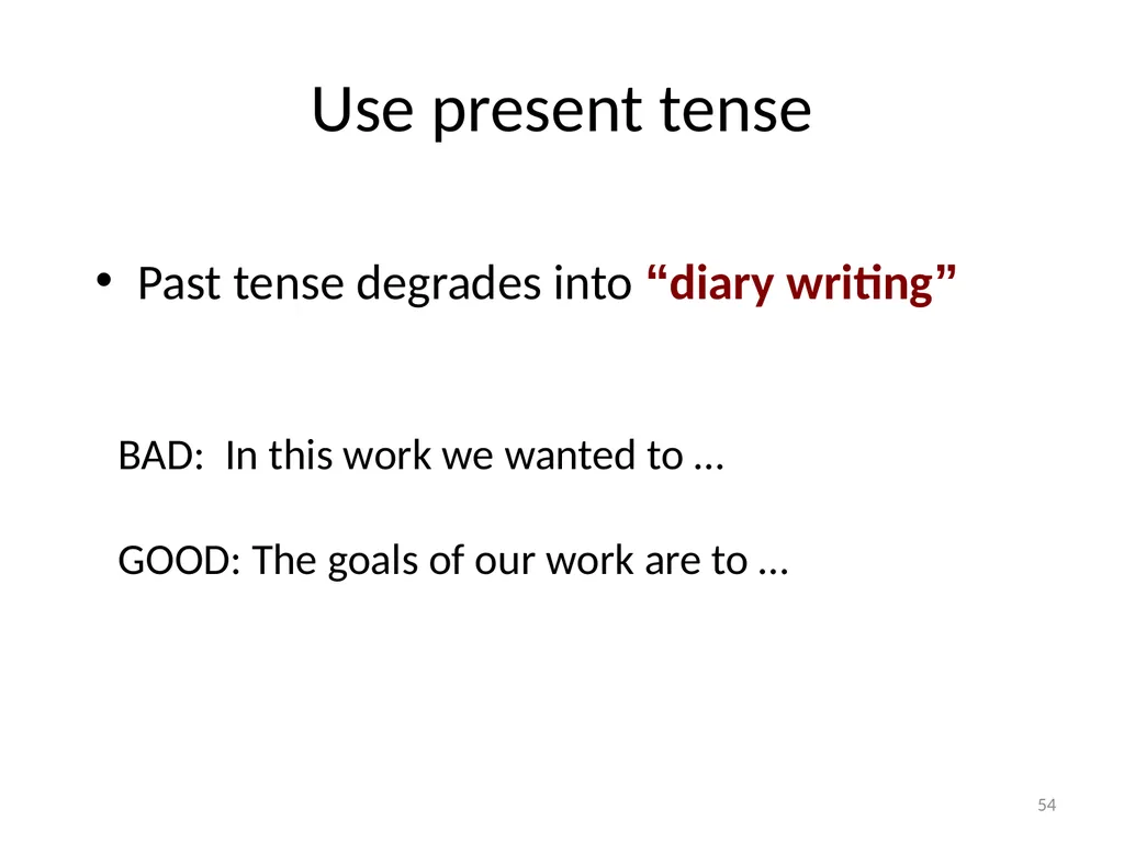 How to Write a Research paper Slides Borrowed - slide 54 of 65