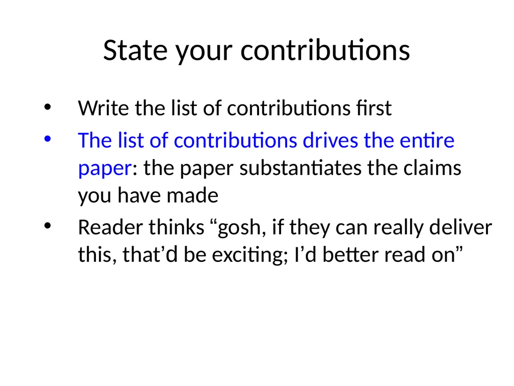 How to Write a Research paper Slides Borrowed - slide 20 of 65