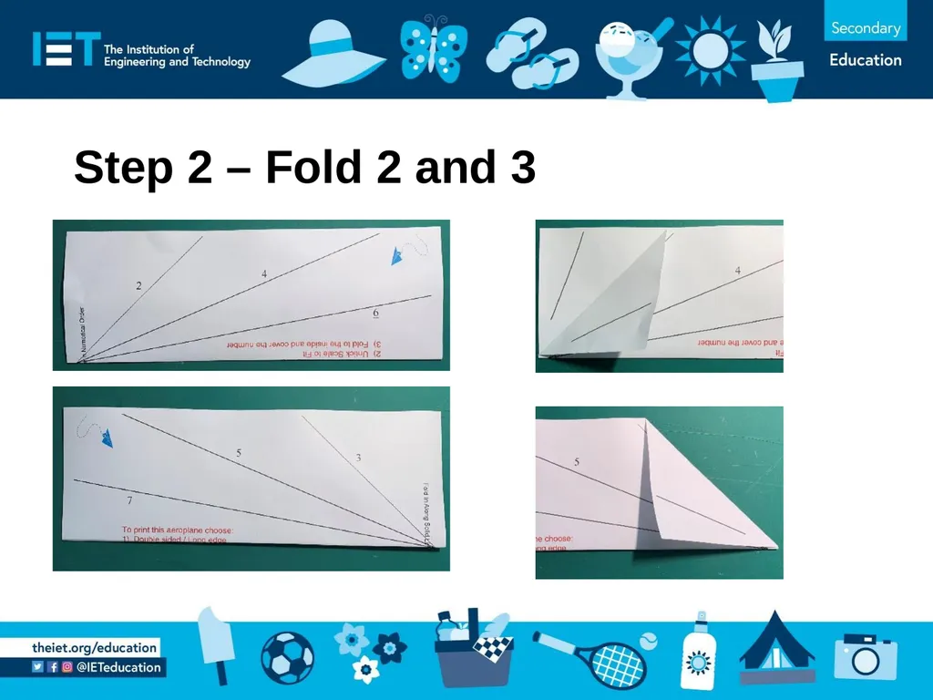 Paper aeroplane design Making a paper plane and - slide 4 of 8