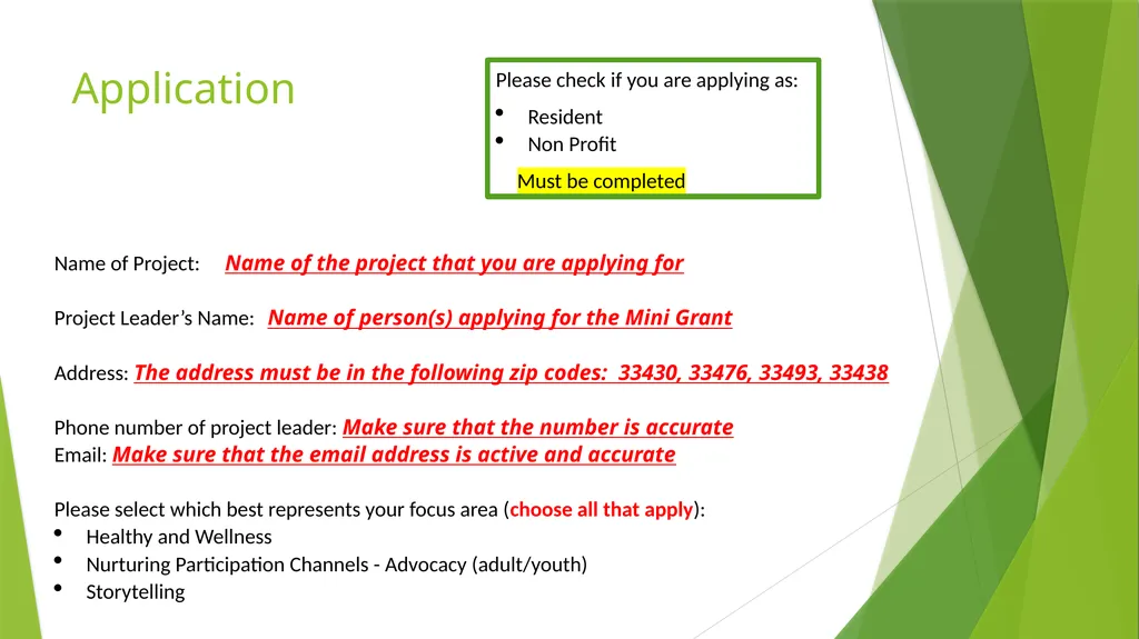 Mini Grant Virtual Q&A Session Overview Healthier - slide 7 of 12