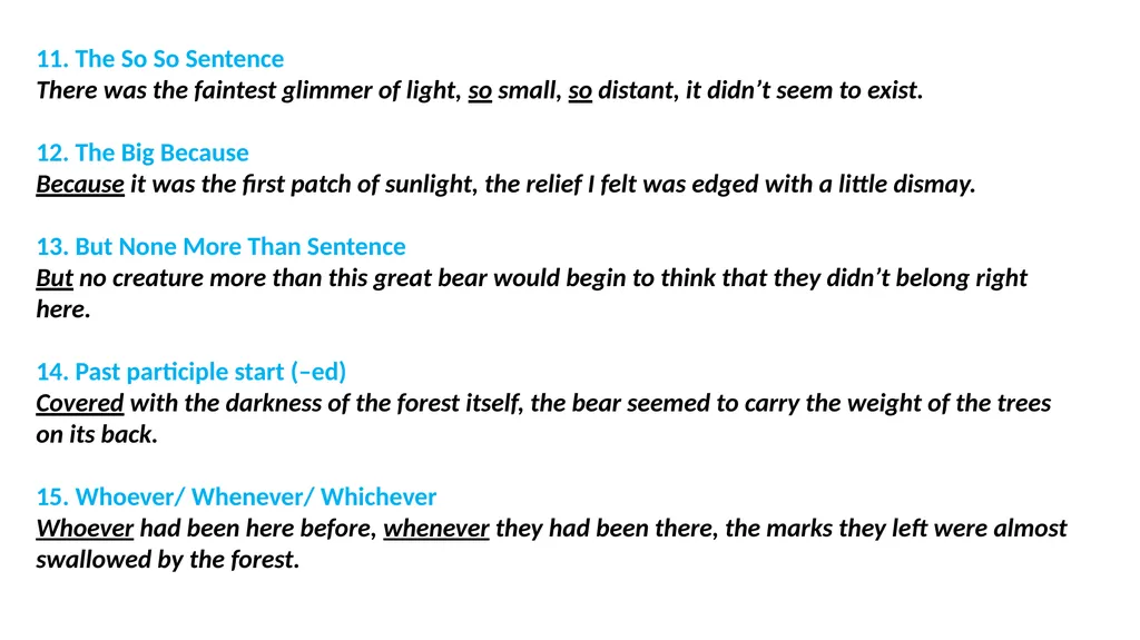 Sensational Sentences Key principles Teach - slide 4 of 8