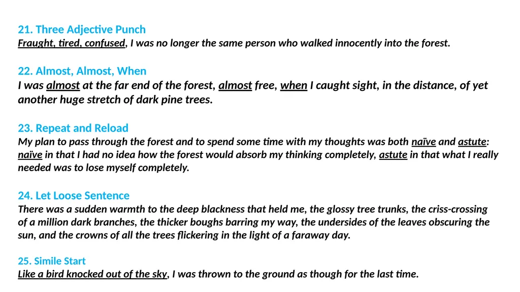 Sensational Sentences Key principles Teach - slide 6 of 8