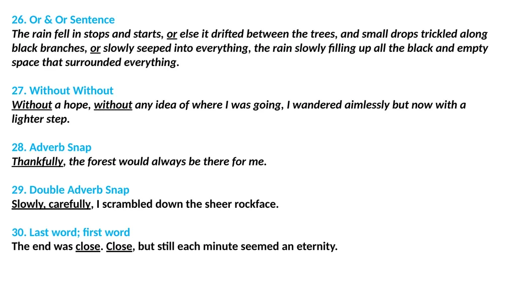 Sensational Sentences Key principles Teach - slide 7 of 8